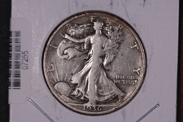 1936-S Walking Liberty Half Dollar.  Circulated Condition. Store #07255