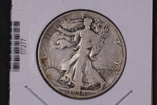 1938 Walking Liberty Half Dollar.  Circulated Condition. Store #07277