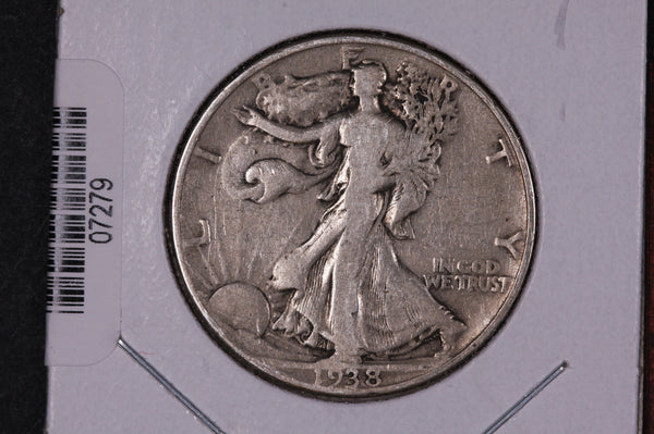 1938 Walking Liberty Half Dollar.  Circulated Condition. Store #07279