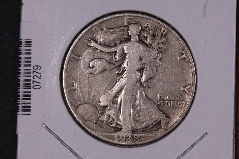 1938 Walking Liberty Half Dollar.  Circulated Condition. Store