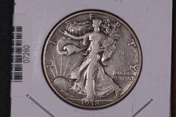 1938 Walking Liberty Half Dollar.  Circulated Condition. Store #07280