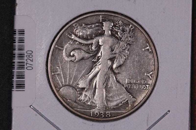 1938 Walking Liberty Half Dollar.  Circulated Condition. Store
