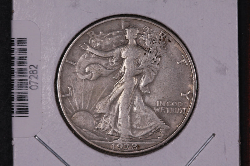 1938-D Walking Liberty Half Dollar.  Circulated Condition. Store
