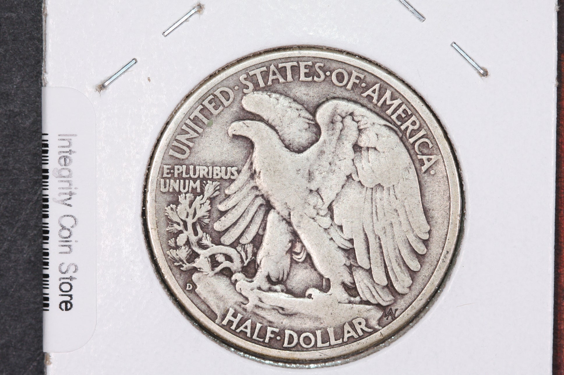1938-D Walking Liberty Half Dollar, Very Good+ Circulated Coin, Store #07285
