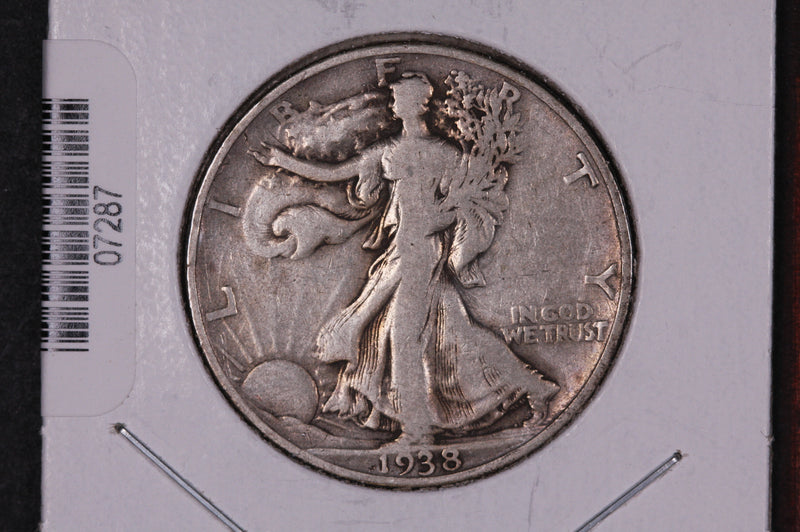 1938-D Walking Liberty Half Dollar.  Circulated Condition. Store