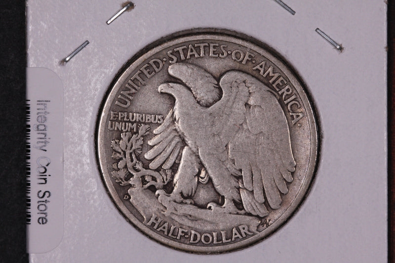 1938-D Walking Liberty Half Dollar.  Circulated Condition. Store