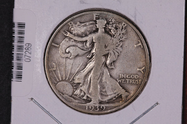 1939 Walking Liberty Half Dollar.  Circulated Condition. Store #07289