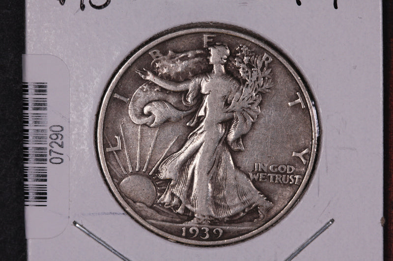 1939 Walking Liberty Half Dollar.  Circulated Condition. Store