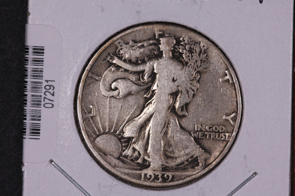 1939 Walking Liberty Half Dollar.  Circulated Condition. Store #07291