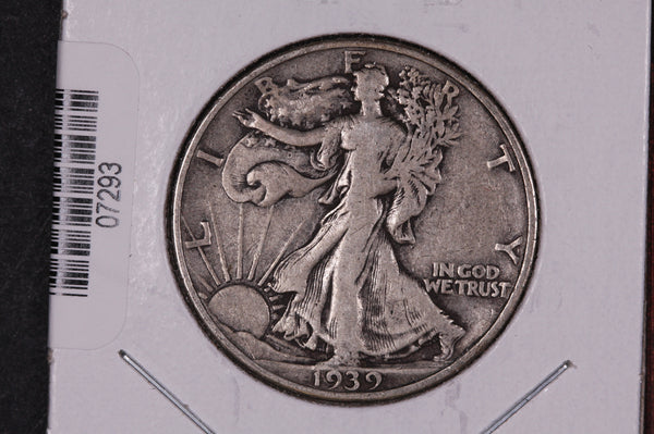 1939-D Walking Liberty Half Dollar.  Circulated Condition. Store #07293