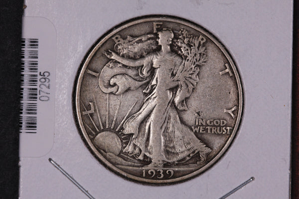 1939-D Walking Liberty Half Dollar.  Circulated Condition. Store #07295