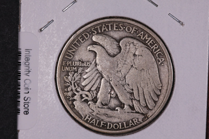1939-D Walking Liberty Half Dollar.  Circulated Condition. Store