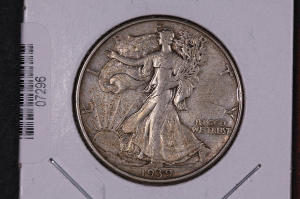 1939-D Walking Liberty Half Dollar.  Circulated Condition. Store #07296