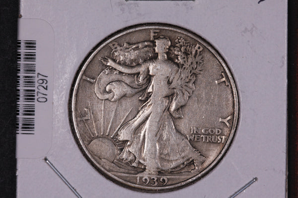 1939-D Walking Liberty Half Dollar.  Circulated Condition. Store #07297