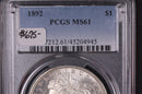 1892 Morgan Silver Dollar, Gem Eye Appeal, PCGS MS61, Store