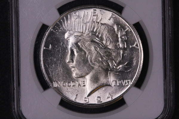 1924-S Peace Silver Dollar, NGC Certified MS 61, Store Sale #07572