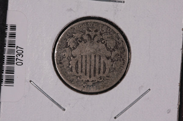 1882 Shield Nickel, Circulated Collectible Coin. Store #07307