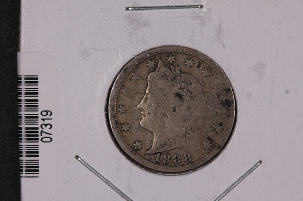 1888 Liberty Nickel, Circulated Collectible Coin.  Store #07319