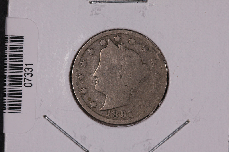 1891 Liberty Nickel, Circulated Collectible Coin.  Store